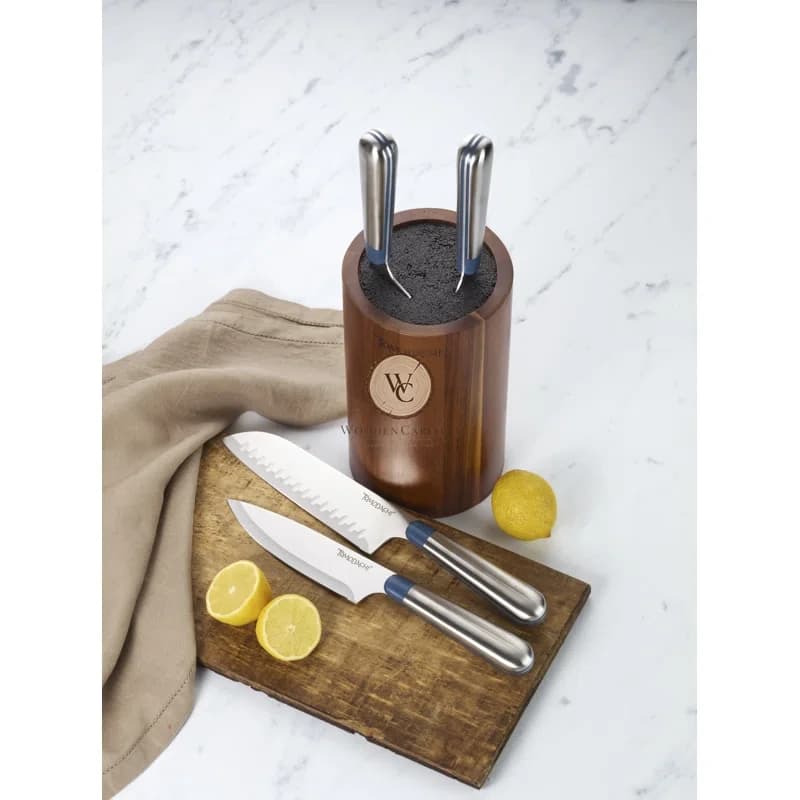 Acacia Wood Knife Block Set, another view