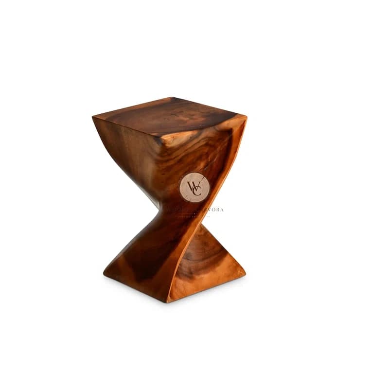 Acacia Wood End Table, another view