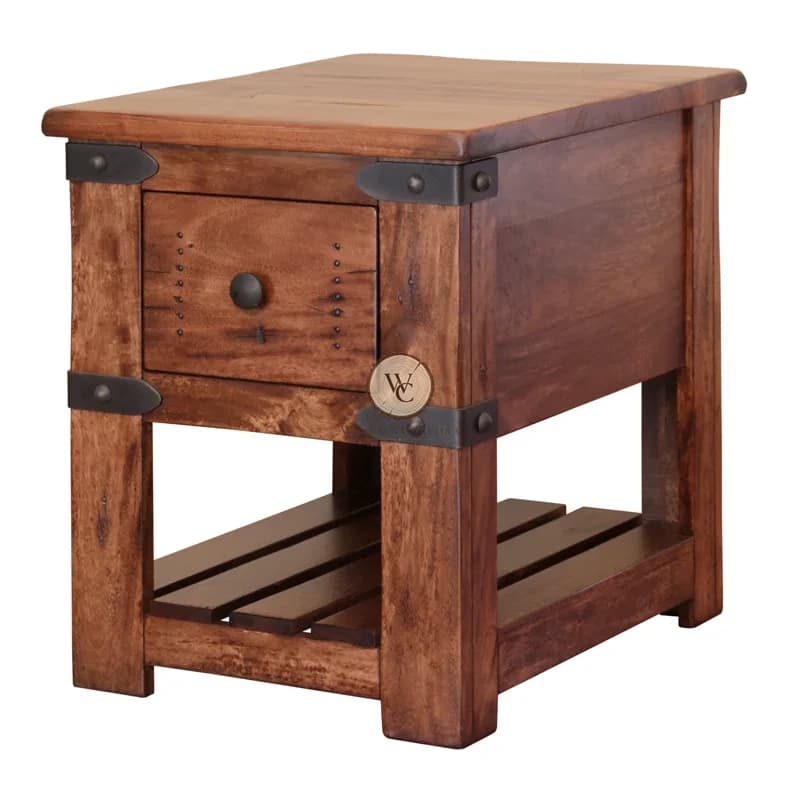 Mango Wood End Table, another view