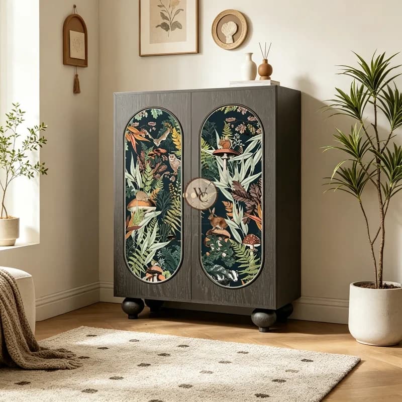 Sheesham Wood Storage Cabinet 4, another view