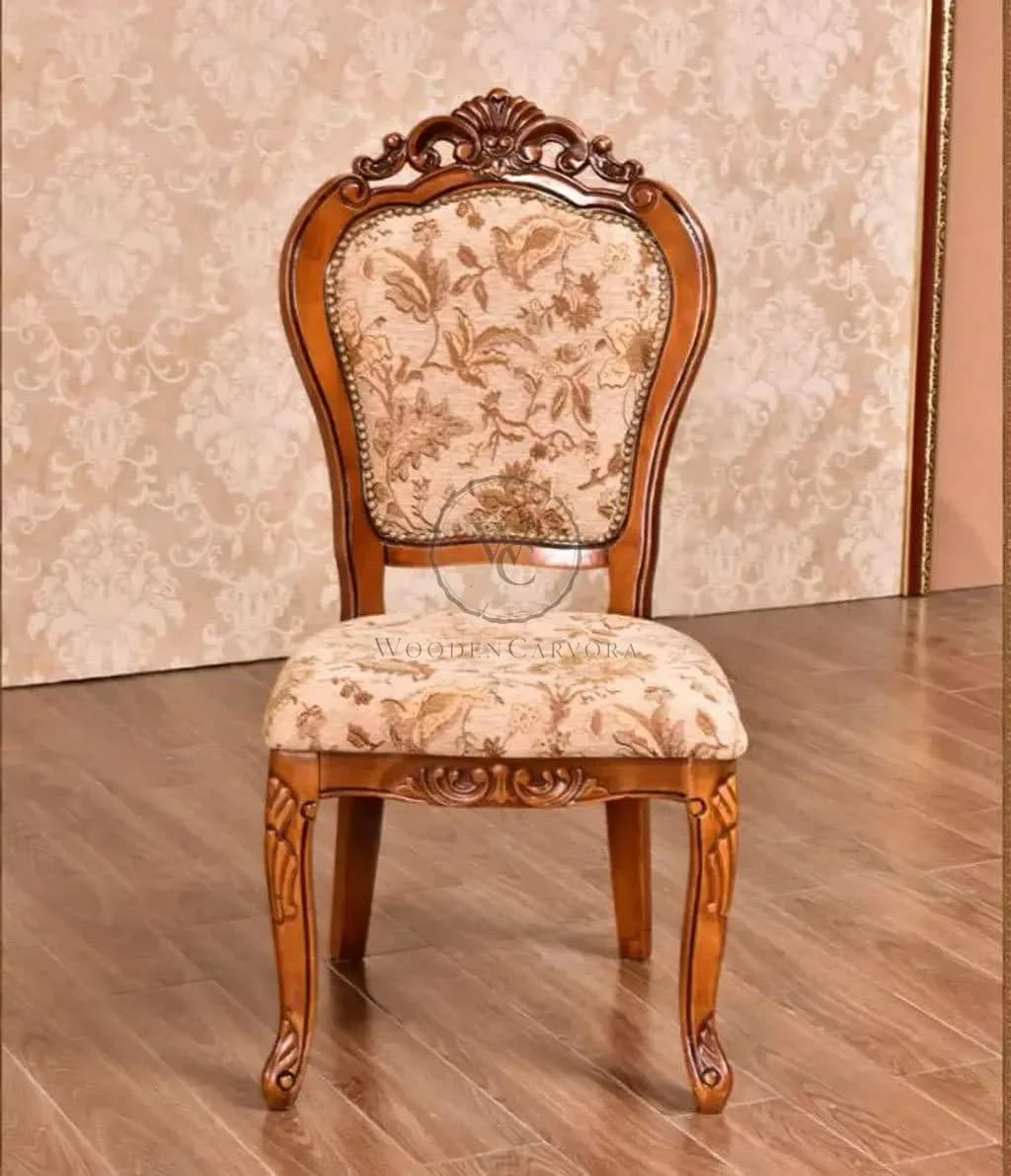 Handicraft Wooden Royal Classic Look Arm Chair, another view