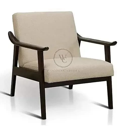 Handicrafts Sheehsam Wood Curved Arm Chair